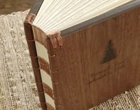 Engraved Walnut Wedding Or Vacation Home Guest Book 3 small