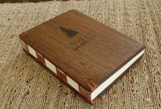Engraved Walnut Wedding Or Vacation Home Guest Book 4 small
