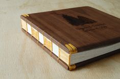 Engraved Wood Wedding Or Vacation Home Guest Book 3 small