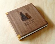 Engraved Wood Wedding Or Vacation Home Guest Book 1 small