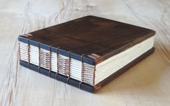 Wood Wedding Guest Book - Black Walnut 6 small