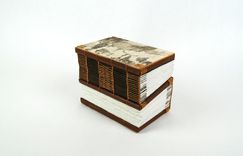 Dos-À-Dos - Double Journal Wood Book - Birch Bark 2 small