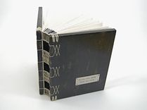 Wood Guest Book - Personalized Custom Wedding Book - Gothic Victorian Vintage Black And White 3 small