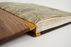Wood Guest Book -Black Walnut - Custom Wedding Personalized Fall Yellow Brown Rustic 3 small