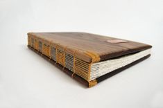 Wood Guest Book -Black Walnut - Custom Wedding Personalized Fall Yellow Brown Rustic 4 small