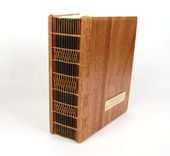 Large Mahogany Photo Album - Scrapbook Handmade Wood Book Heirloom Memory Book Anniversary Gift 4 small