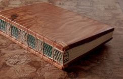 Reclaimed Redwood Wedding Guest Book / Journal Wood Book 1 small