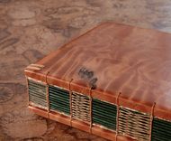 Reclaimed Redwood Wedding Guest Book / Journal Wood Book 2 small