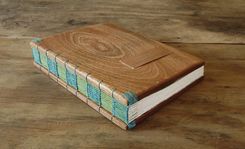 Wedding Guest Book - Mahogany Wood Book - Journal 3 small