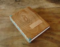 Wedding Guest Book - Mahogany Wood Book - Journal 4 small