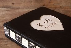 Wood Carved Wedding Photo Album 2 small