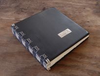 Wedding Photo Album Scrapbook - Antiqued Covers - Unique Wood Book 1 small