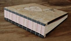 Wedding Photo Album In Birch Bark With Carved Heart 6 small