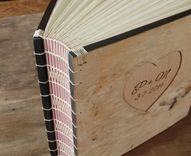 Wedding Photo Album In Birch Bark With Carved Heart 4 small