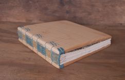 Custom Wedding Guest Book With Maple Wood Covers - Personalized Rustic Natural Earth Tone 2 small