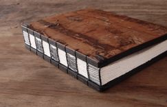 Tree Bark Journal - Rustic Bark Journal, Cabin Or  Wedding Guest Book 3 small