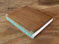 Black Walnut Wood Guest Book - Rustic Wedding Or Cabin Guest Book Wood Journal 3 small