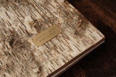 Rustic Birch Wood Wedding Guest Book 6 small