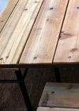 Outdoor Dinning Table With Benches. 3 small