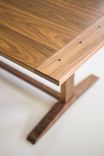 Walnut + Ebony Trestle Dining Table 5 small