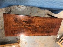 Cherry And Maple Hardwood Desk With One Drawer, Ready To Go 4 small