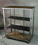 Industrial Retail Fixture - Display Shelving. Rustic Clothing Rack. Reclaimed Wood And Steel. 4 small