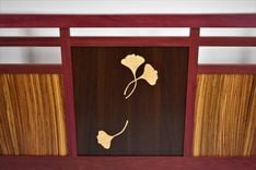 Purpleheart, Zebrawood, Wenge And Birdseye Maple Headboard 3 small