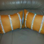 Orange Peel Diamond Throw Pillows 2 small