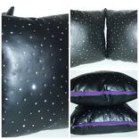 Midnight Black Throw Pillows With Swarovski Crystals 1 small