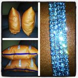 Orange Peel Diamond Throw Pillows 1 small