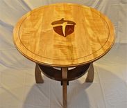 Communion Table With Church Logo Inlaid In Top With Matching Table Top Podium 3 small