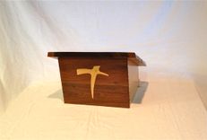 Communion Table With Church Logo Inlaid In Top With Matching Table Top Podium 4 small