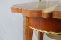 Cherry Petal Table With Maple And Walnut Inlays 2 small