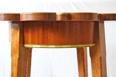 Cherry Petal Table With Maple And Walnut Inlays 5 small