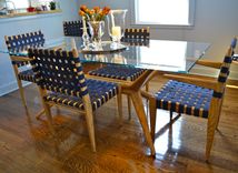 Dining Room Set - Ash, Glass, And Webbing 1 small