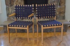 Dining Room Set - Ash, Glass, And Webbing 3 small