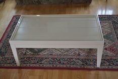 Coffee Table With Glass Top And Two Ottomen 2 small