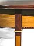 Demilune Hall / End Table Of Ash And Black Walnut 3 small