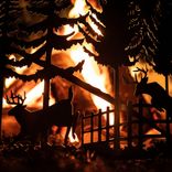 Personalized Deer Scene Fire Pit Ring 2 small