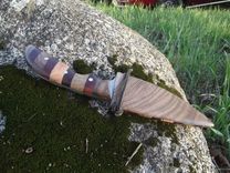 Walnut And Manzanita Knife With Cherry Accents 6 small