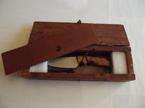 Cherry Burl  Drop Point Knife 6 small