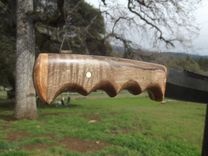 12" Croc Hunter With Claro Walnut And Cherry Burl Accent. 1 small