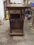 Rolling Wooden Bar Cart 2 small