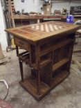 Rolling Wooden Bar Cart 4 small