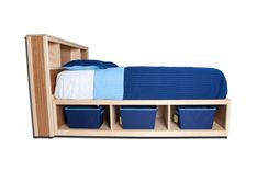 Full Bookcase Headboard With Storage Drawers 1 small