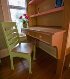 Girl's Twin Loft  / Bunk Bed With Stairs, Futon And Desk 5 small
