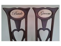Bride And Groom Dining Chairs 2 small