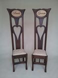 Bride And Groom Dining Chairs 4 small