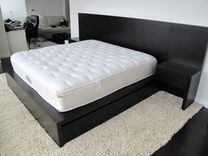 Modern Espresso Bed With Storage 5 small