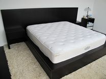Modern Espresso Bed With Storage 4 small